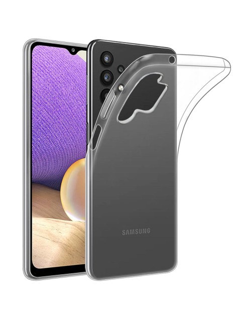 Samsung Galaxy A32 transparent Crystal Clear Slim & Light, Protective, Flexible Soft Gel / TPU Cover Case